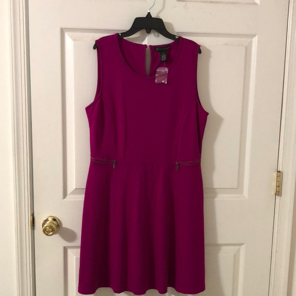 Design365 sleeveless dress. Cyclamen pink. XL. NWT
